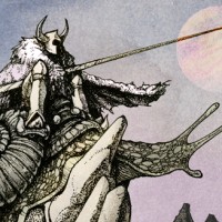 Conan vs. Slomatics Split LP/CD Illustration 2010 Head of Crom UK 2011 Burning World Records Netherlands